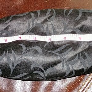 Black satin bag
